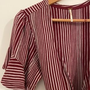 Free people wrap blouse